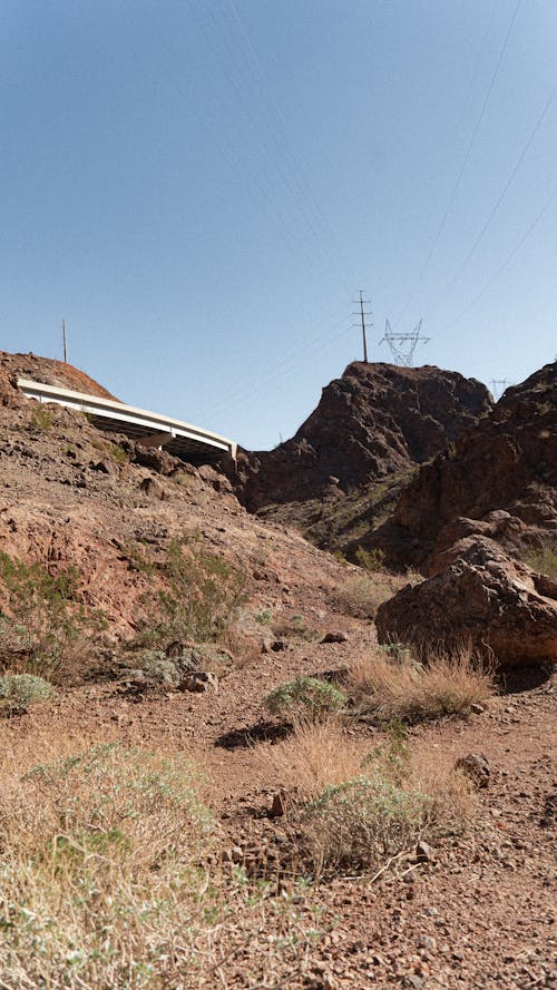 View of a Hill in a Desert