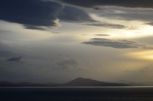 Sunset above Mountains in Nature