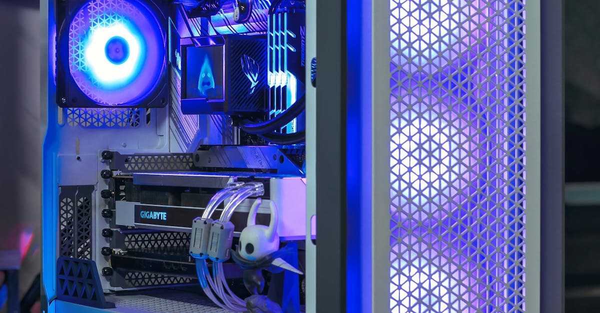 Modern Computer Case with Light · Free Stock Photo