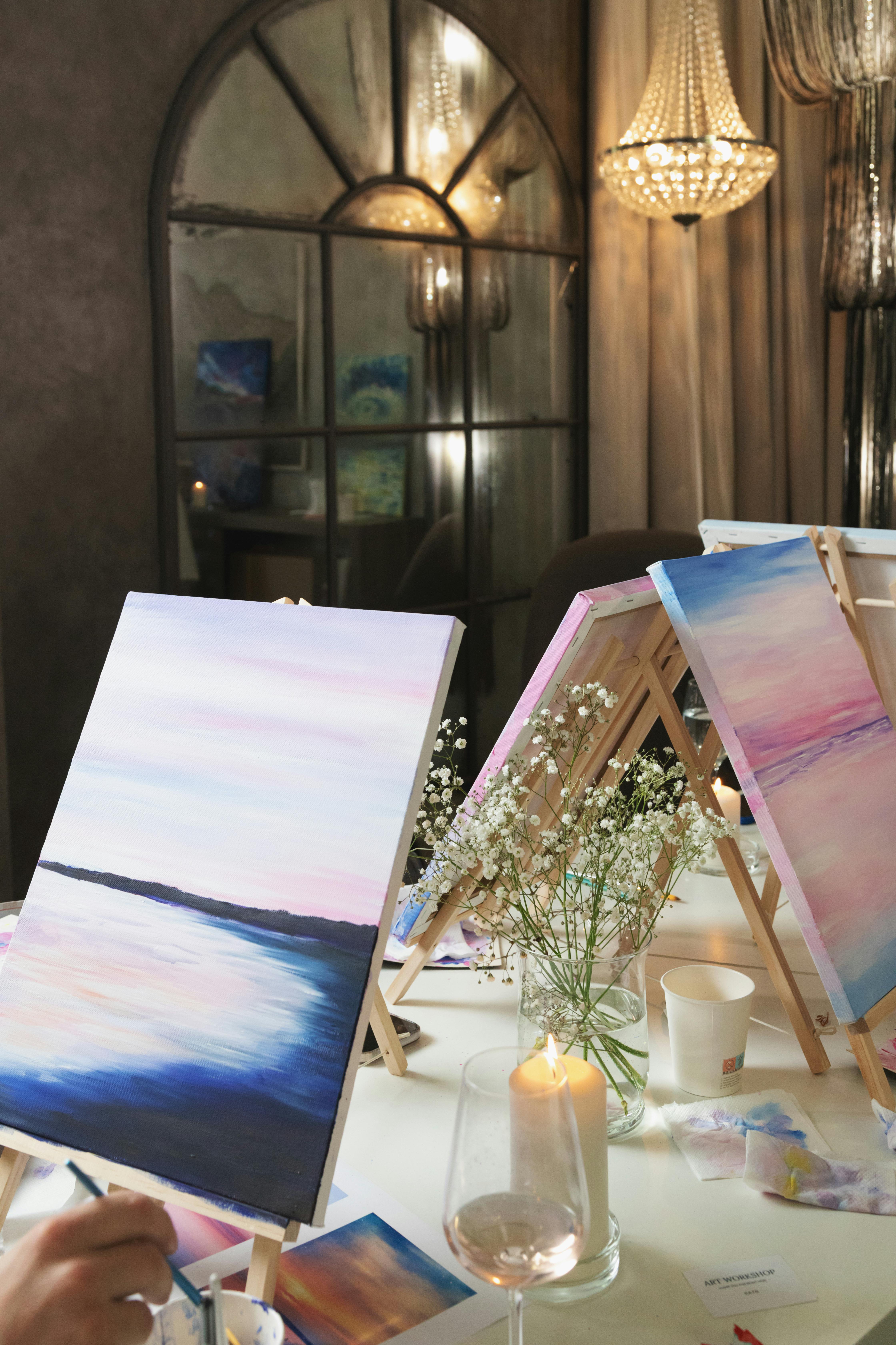 Painting on Canvas on Art Class · Free Stock Photo