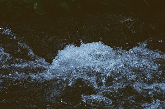 Close-up of Water Splashing in Sea