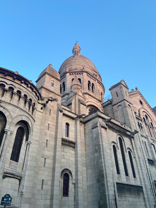 Facade of Basilica of the Sacred Heart of Paris