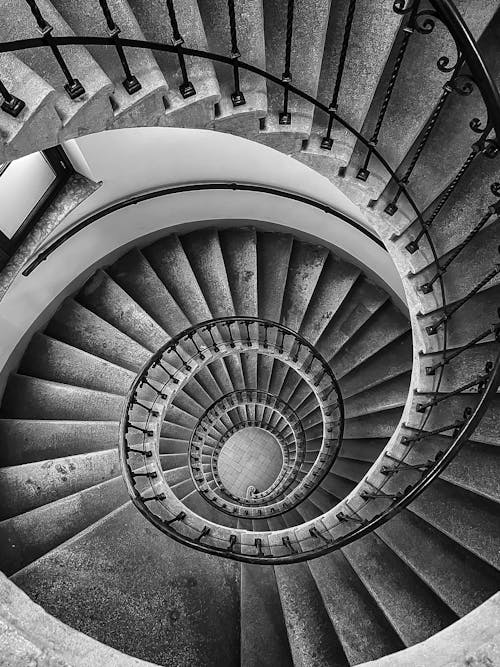 Top View of Spiral Staircase 