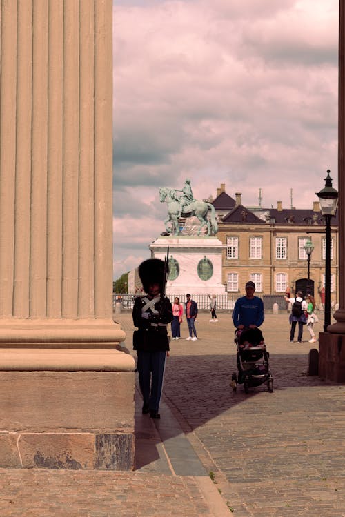 Kostnadsfria Kostnadsfri bild av Danmark, danska kungliga gardet, köpenhamn Stock foto