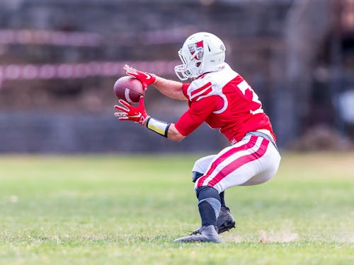 Free Nfl Player Catching Football Stock Photo