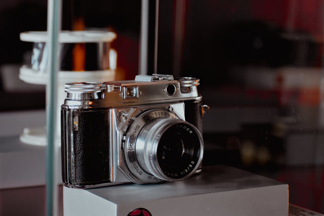 Základová fotografie zdarma na téma analogový fotoaparát, clona, detail