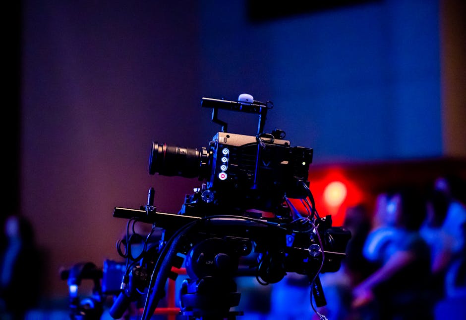 High-quality camera capturing live studio event