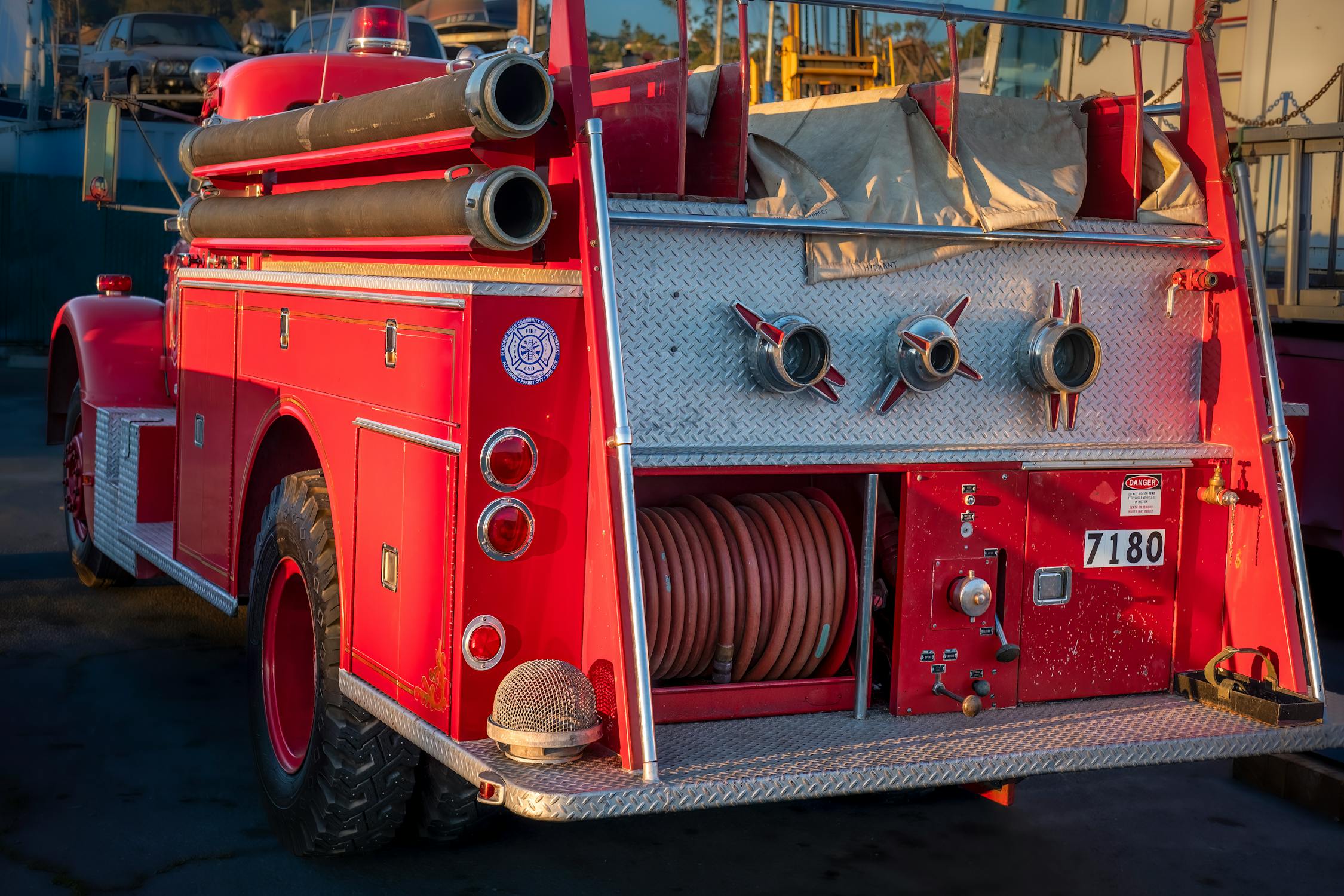 Back of an Old Fire Truck · Free Stock Photo