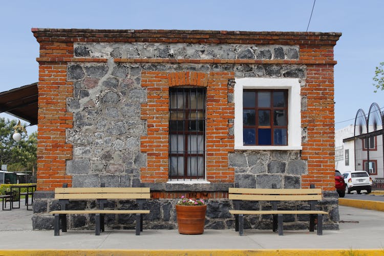 Facade Of Stone Building