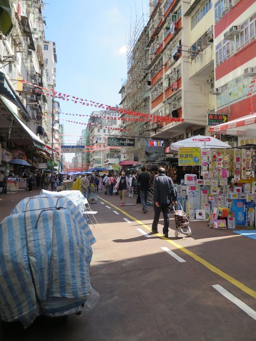 Kostnadsfri bild av gående, gata, handel