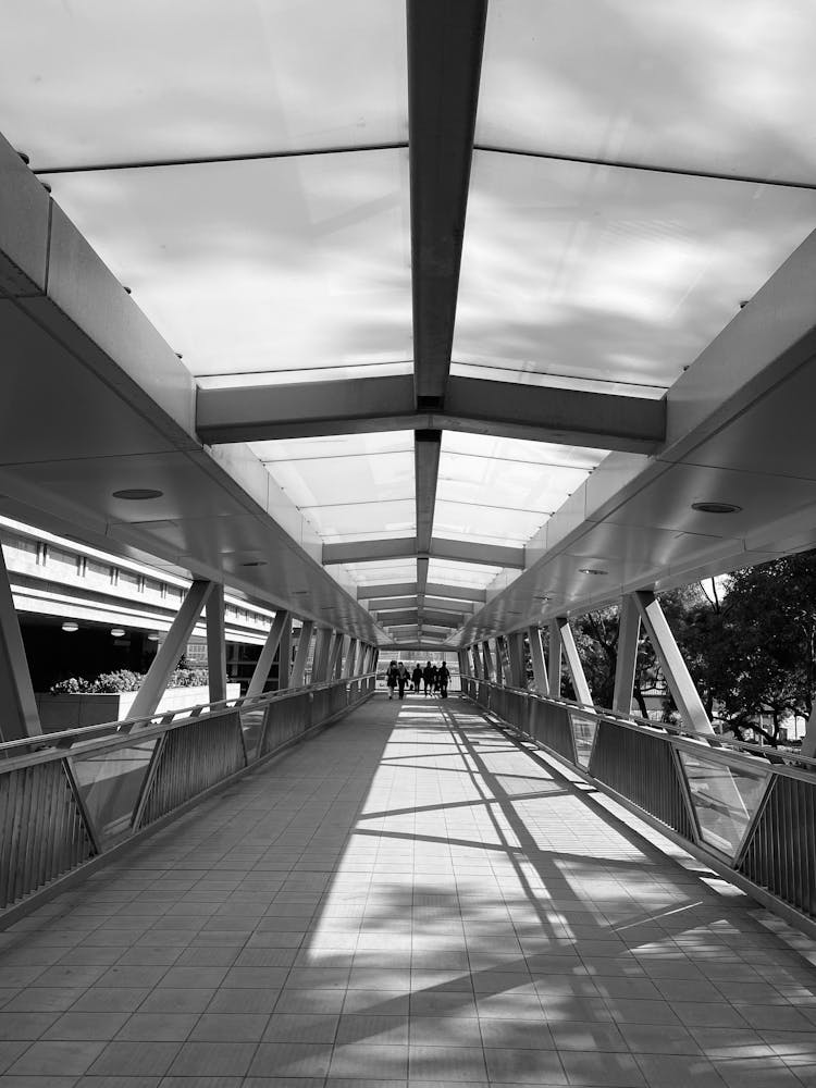 People Crossing Bridge