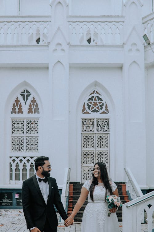건물, 검은 머리, 결혼 사진의 무료 스톡 사진