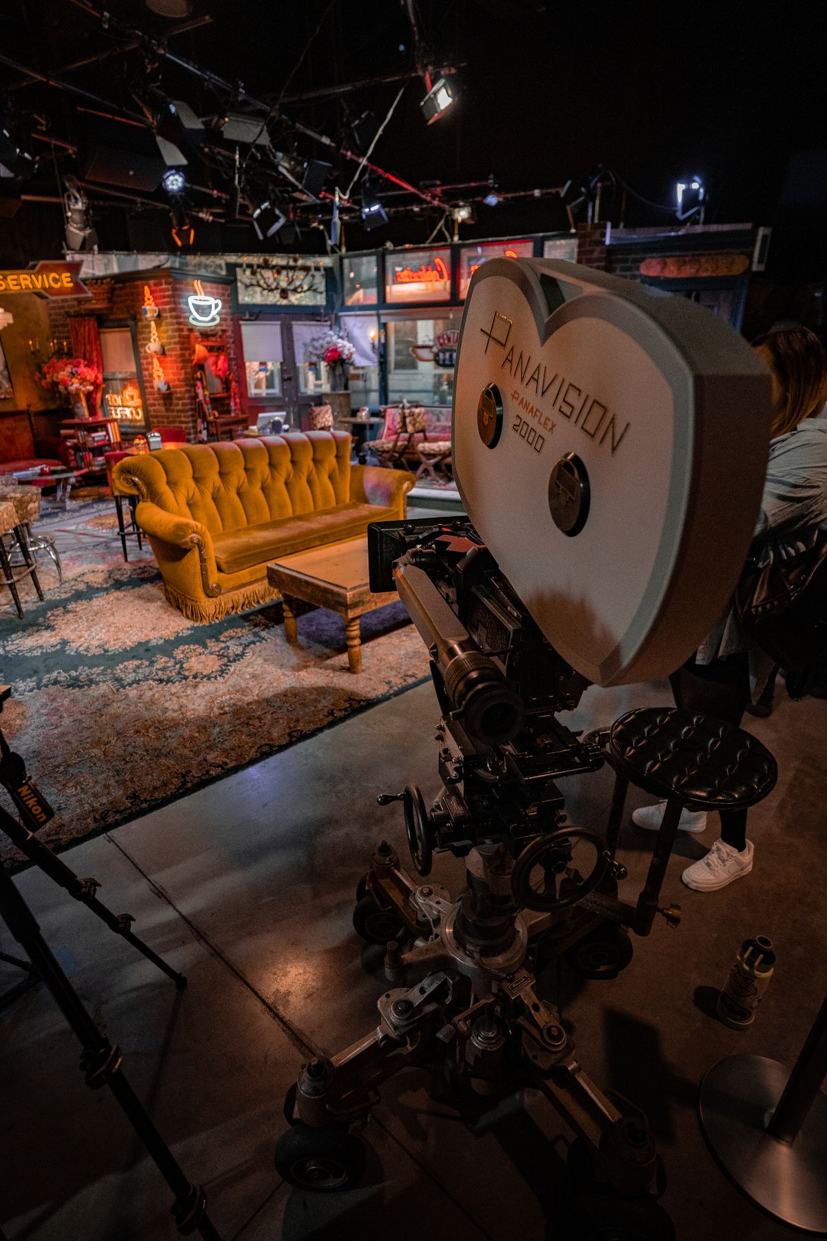 Cameră de televiziune de epocă într-un studio