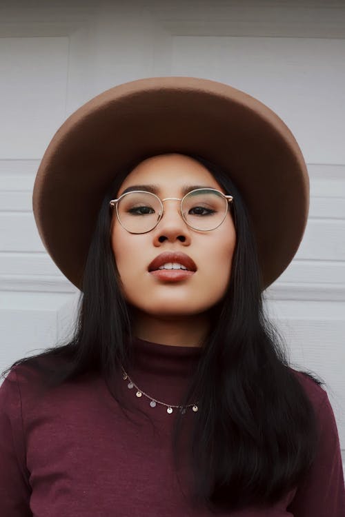 Brunette in Hat