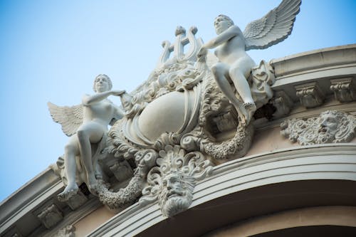 Ingyenes stockfotó angyalok, barokk építészet, bejárat témában Stockfotó
