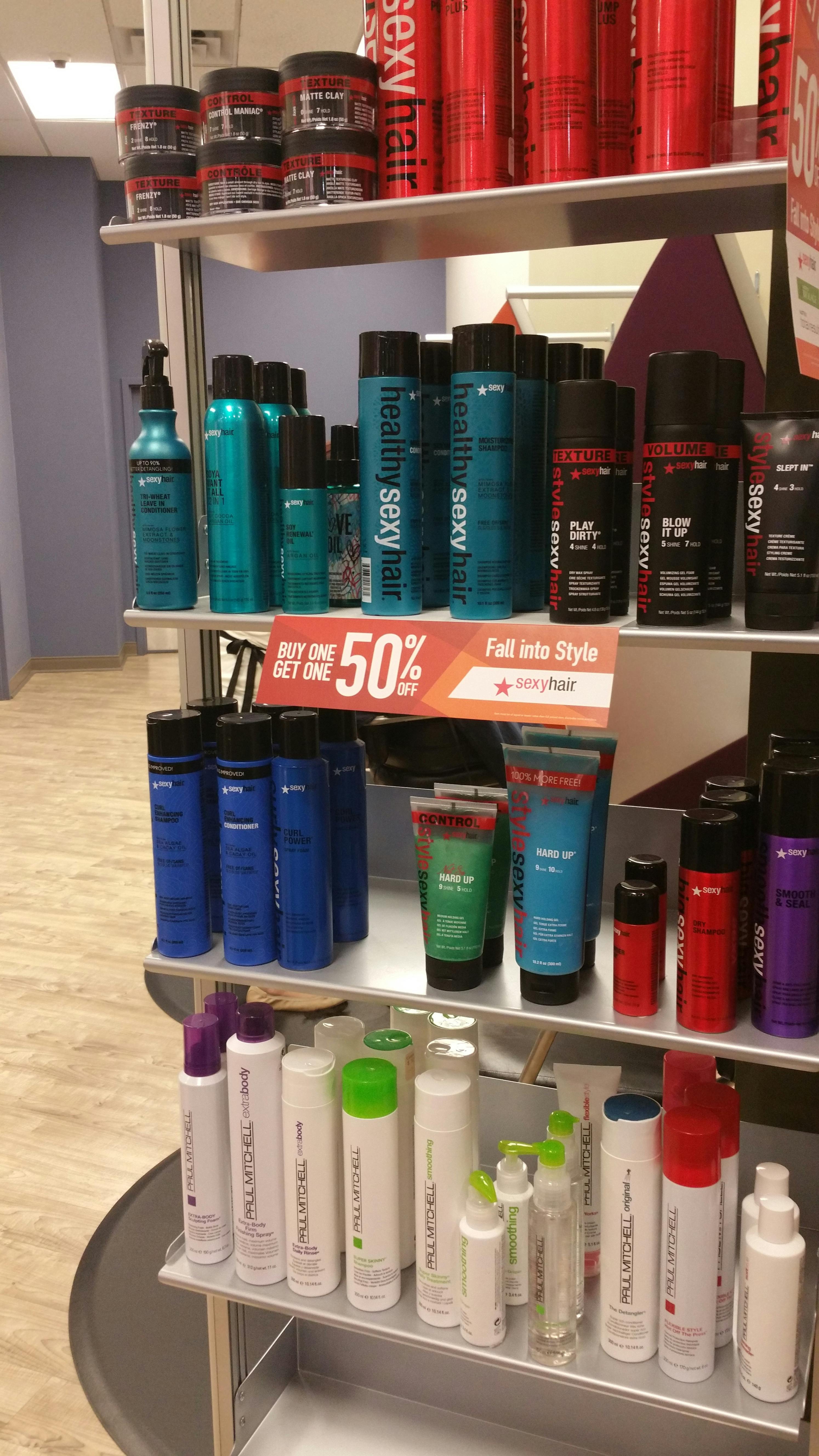 Free stock photo of display, hair product, product