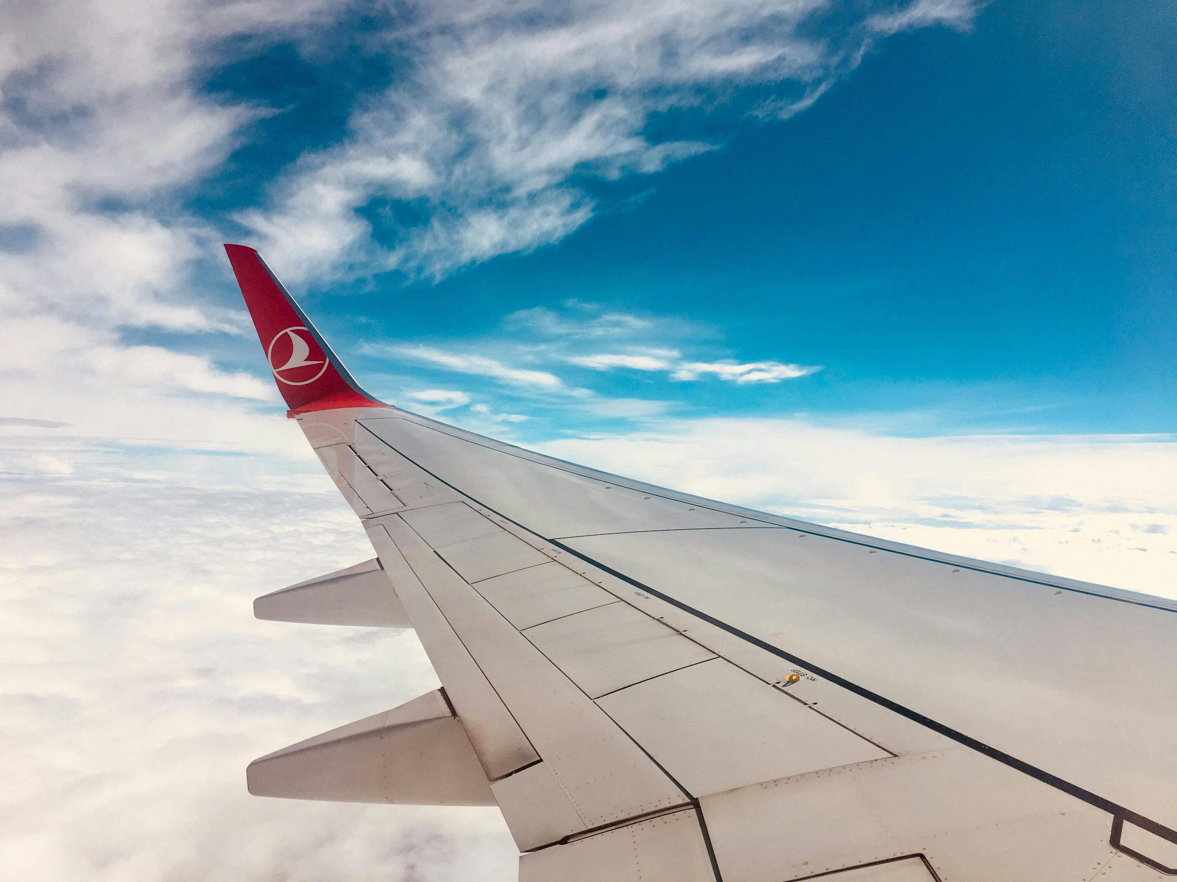 White Airplane Winglet · Free Stock Photo