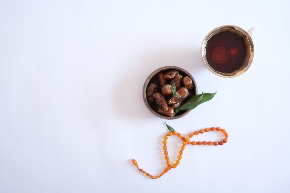 Traditional Arabic coffee (Gahwa) served with dates in Bahrain