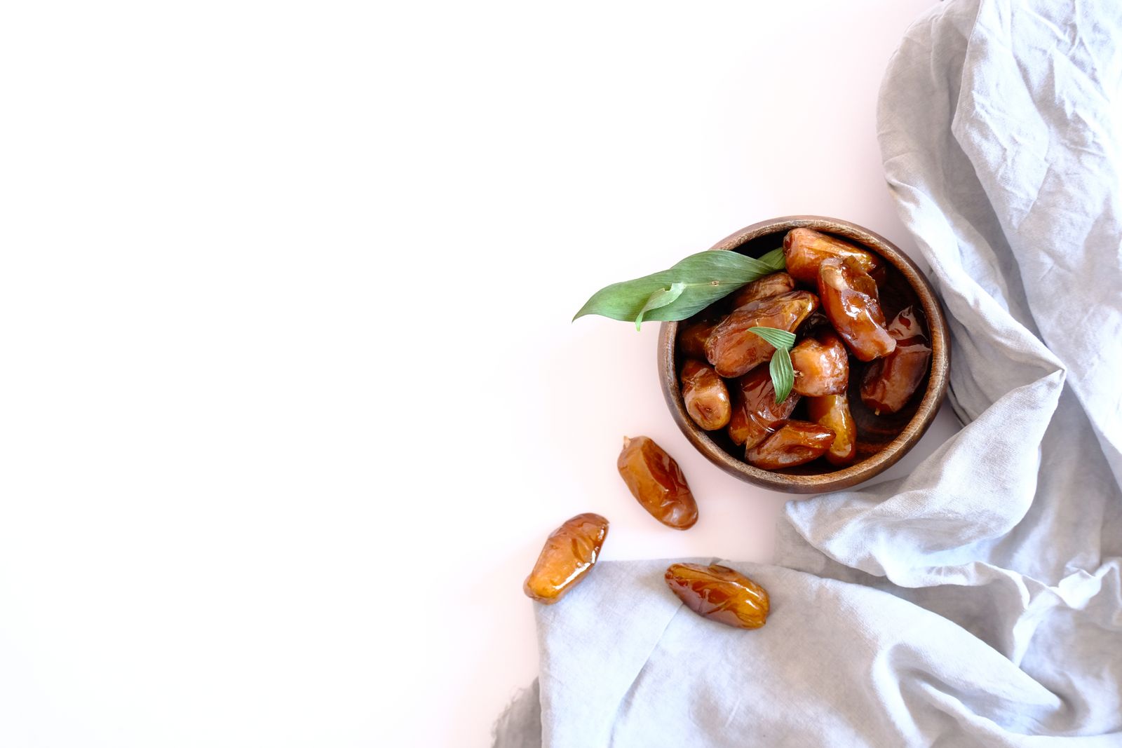 Premium dates arranged in a bowl