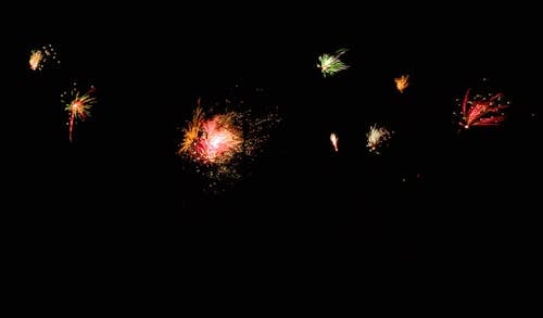 Foto profissional grátis de cores, fogo de artifício, noite