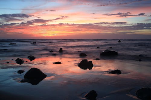 Безкоштовне стокове фото на тему «берег моря, вечір, відображення» стокове фото