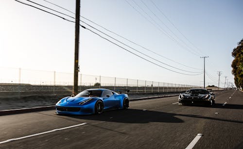 Fast Cars on Road