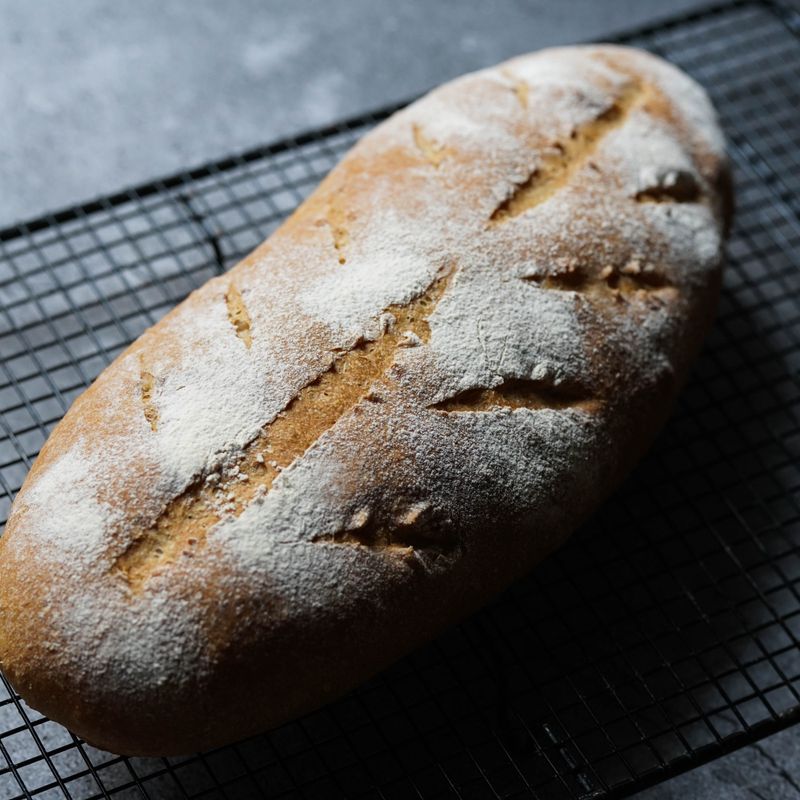 Sourdough Dominican Amarillo Turmeric and Plantain Bread