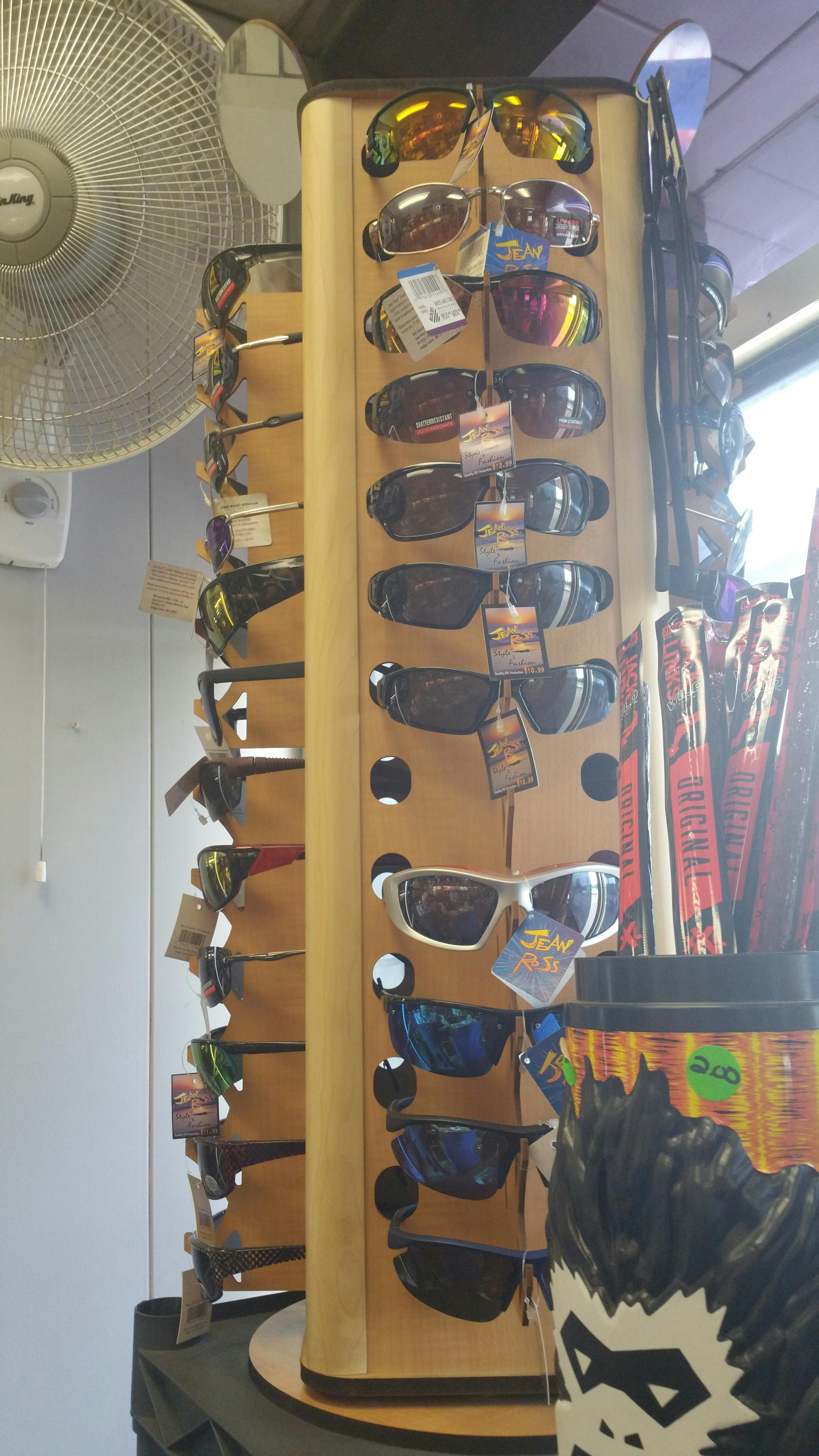 Free stock photo of display, retail, sunglasses