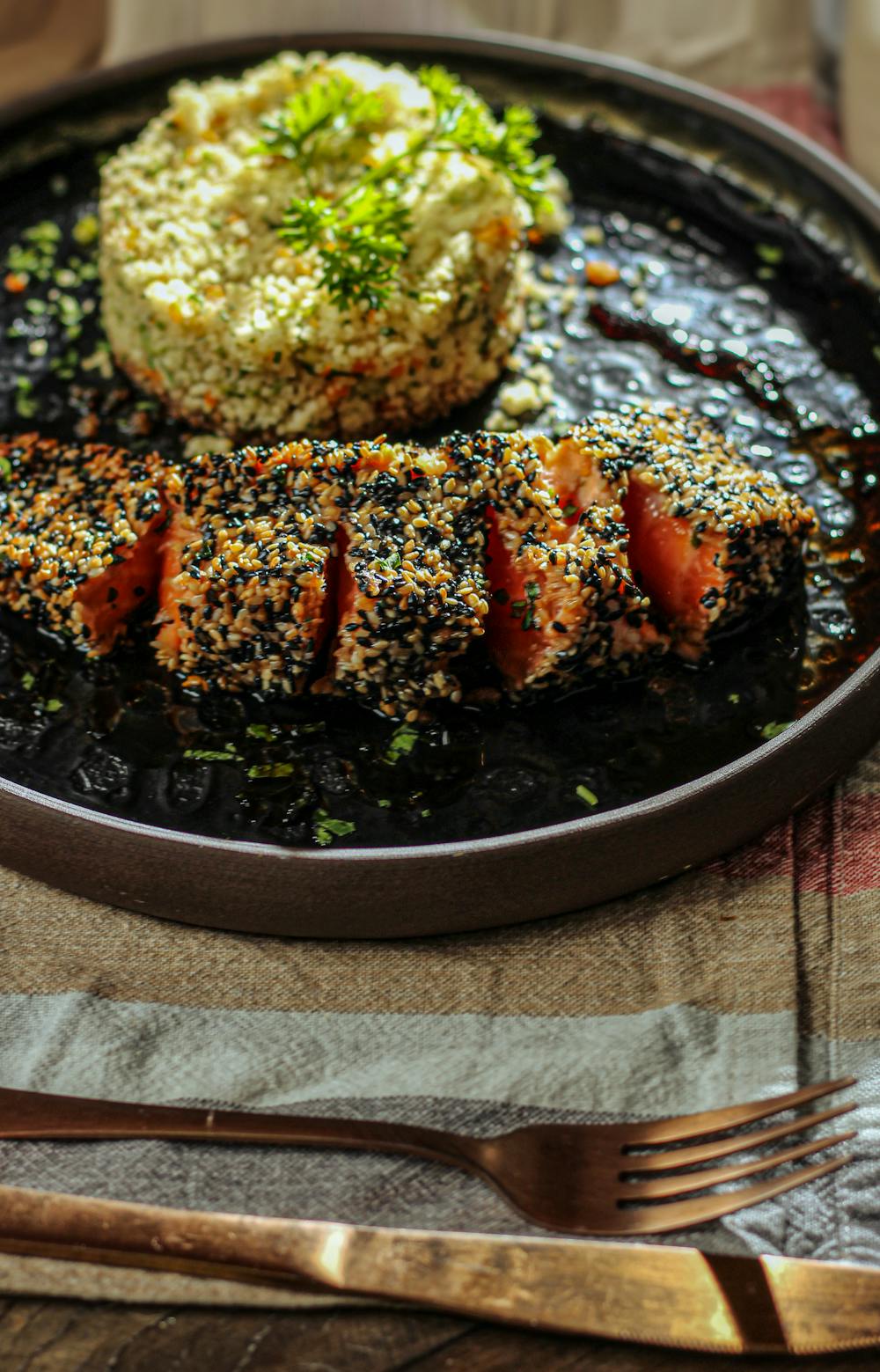 Sesame-Crusted Salmon