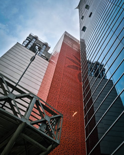 Low Angle View of Skyscrapers 