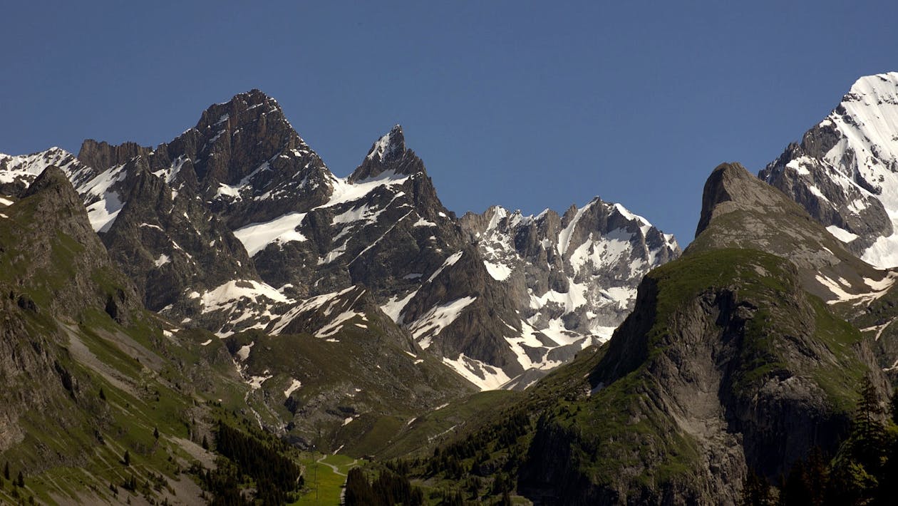 бесплатная Бесплатное стоковое фото с гора, горный пик, зима Стоковое фото