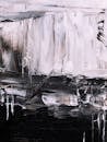 Black and White Abstract Painting