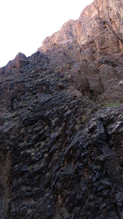 Low Angle View of a Rock Formation 