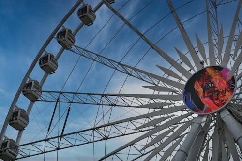 Free Ferris Wheel under Blue Sky Stock Photo