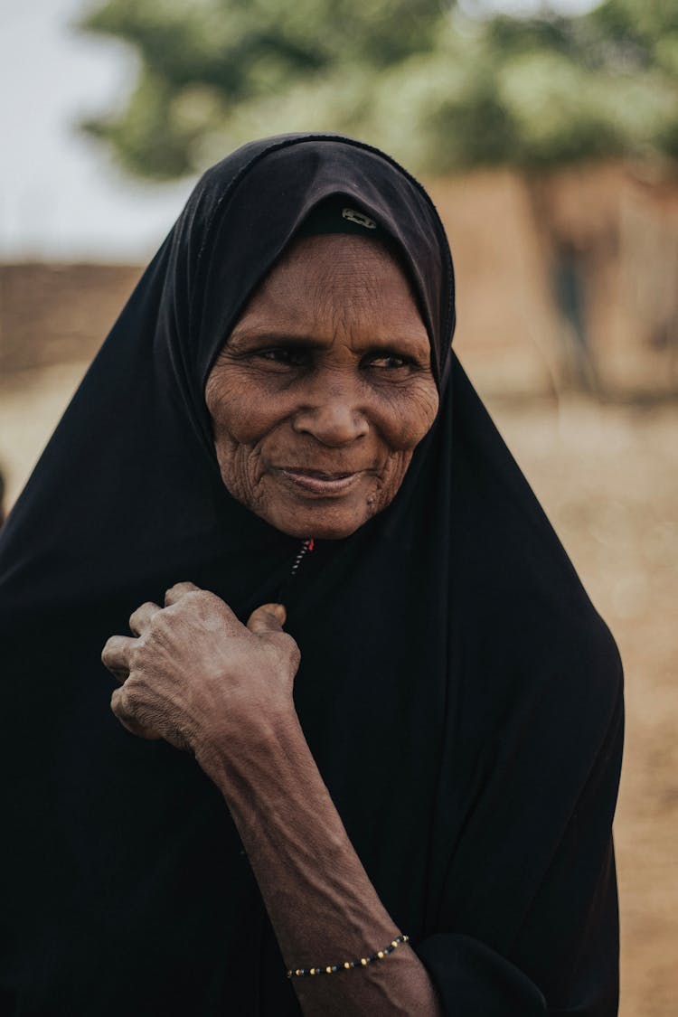 Portrait Of Woman In Abaya