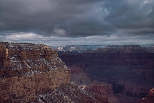 Clouds over Canyon in Winter