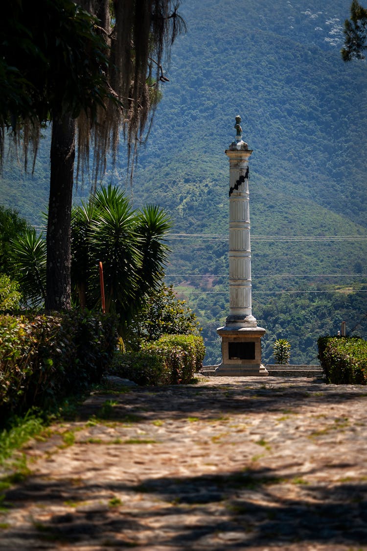 Bolivar Column In Merida In Venezuela