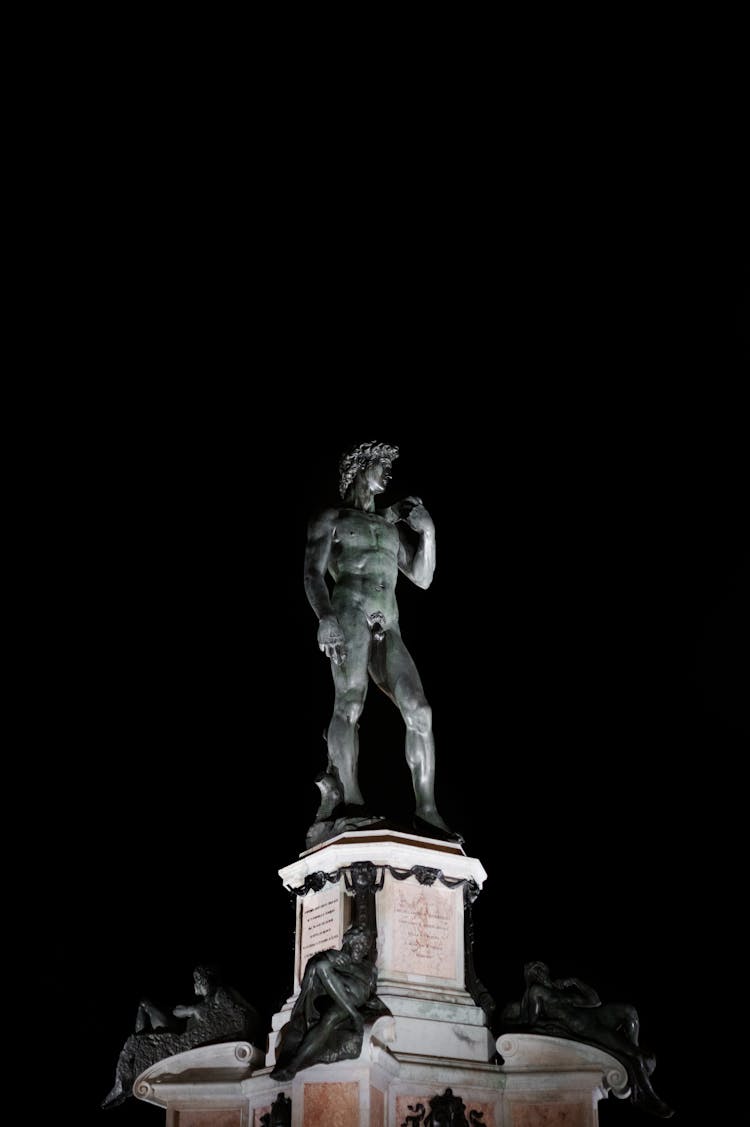 David Of Michelangelo At Night 