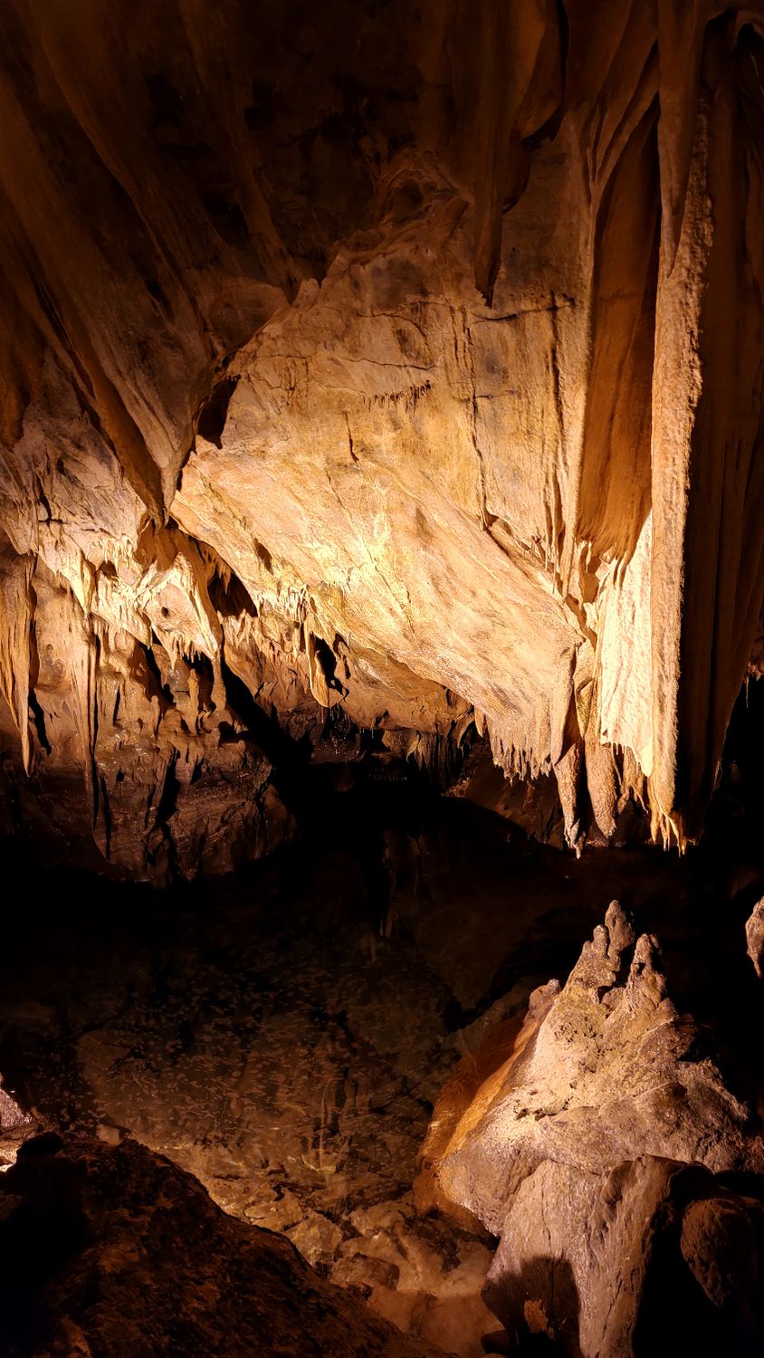 Light On Rocks Light on Rocks in Cave with Lake · Free Stock Photo