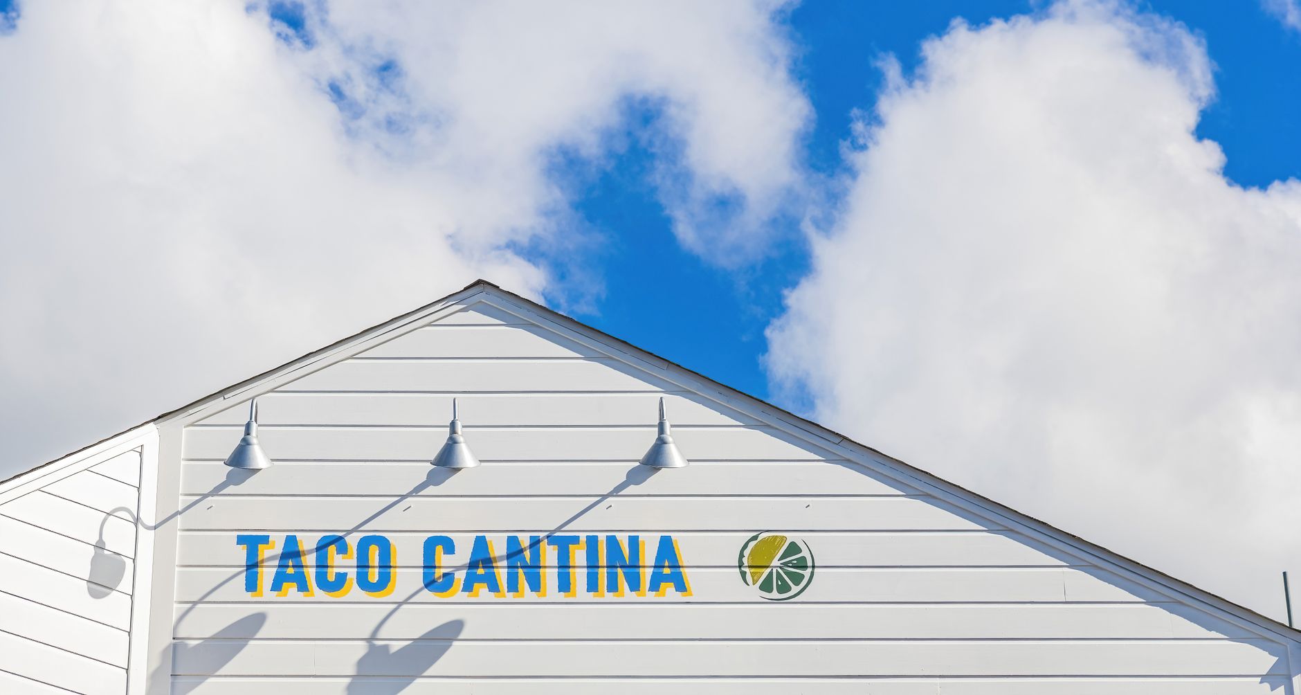 Exterior of a Building with a Text