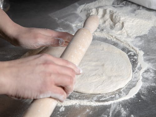 Kneading Dough with Flour