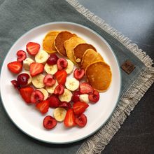 Plated pancakes — photo by Ana Palade on Pexels