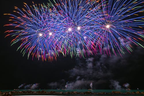Time Lapse Photography Of Fireworks Display