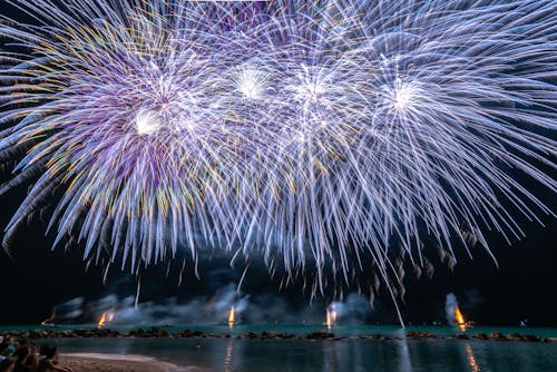 Photo of Fireworks Near Sea