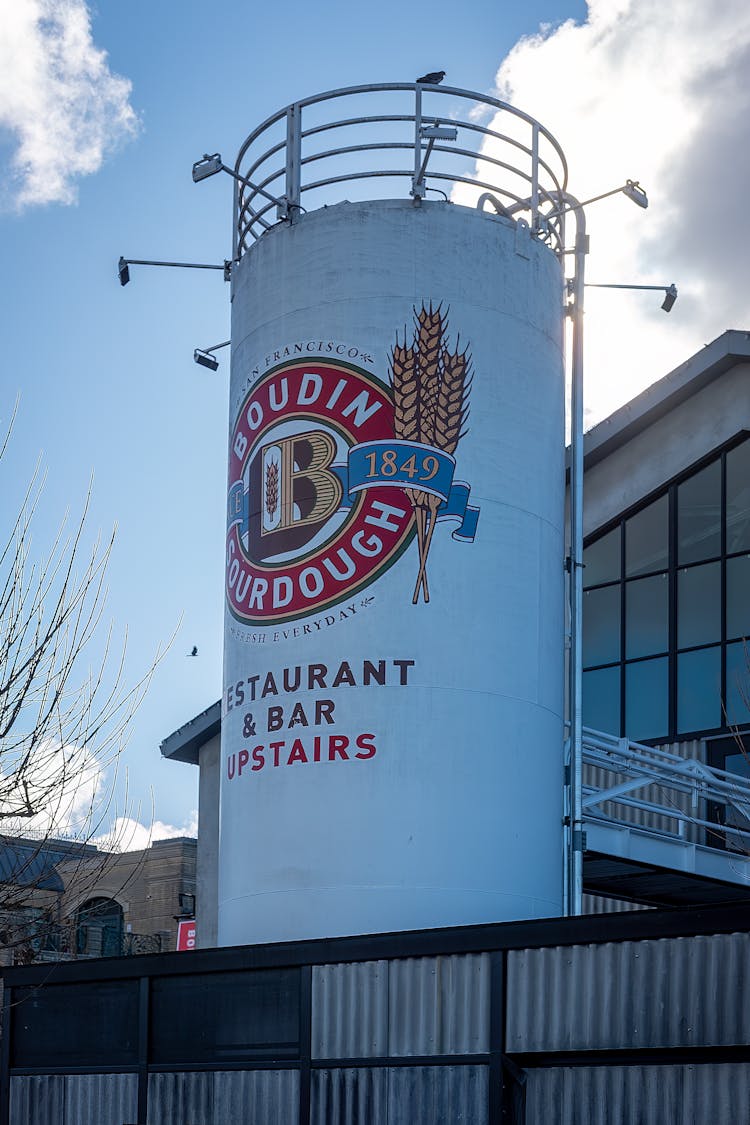 Restaurant Advertisement On Silo