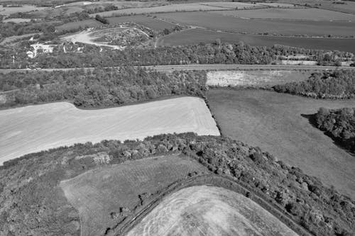 Rural Landscape in Birds Eye View