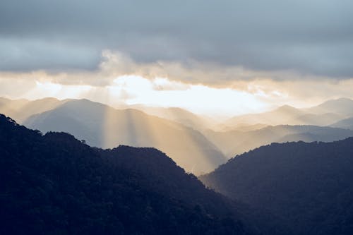 Sun Rays above Mountains 