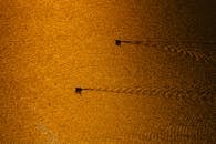 Boats on Lake at Sunset