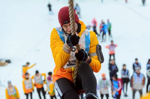 Man while Climbing 