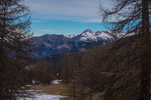 Immagine gratuita di catena montuosa, freddo, inverno